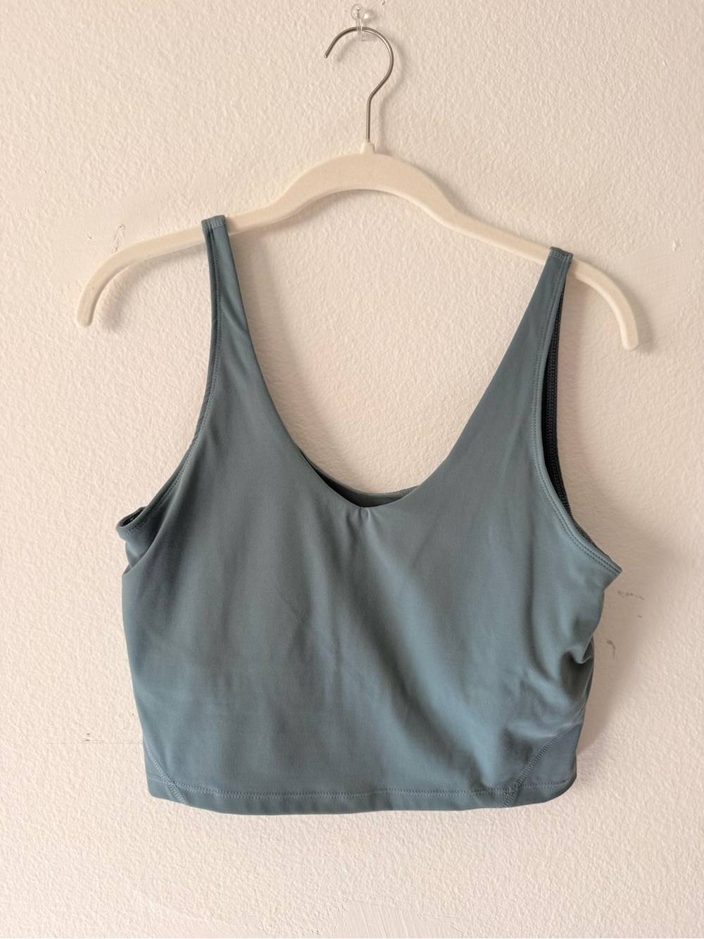 lululemon athletica Dusty Blue Scoop Crop Tank
